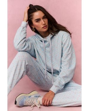 LoveShackFancy Sweetheart Nacova Cotton Hoodie For - Pink