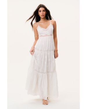 LoveShackFancy Espa Lace-Trimmed Maxi Dress For - Multicolor