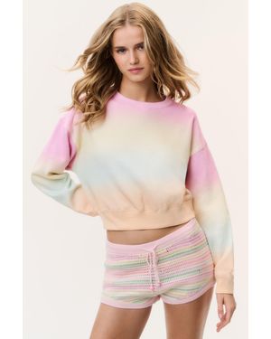 LoveShackFancy Emparo Ombre Pullover For - Pink
