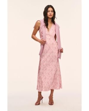 LoveShackFancy Nirelle Silk-Blend Maxi Dress For - Pink