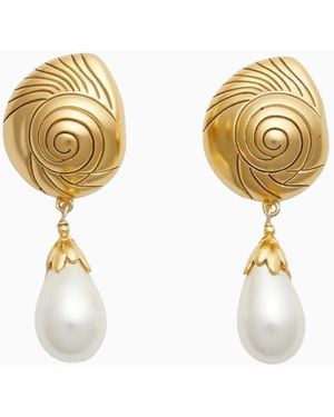 LoveShackFancy Brinker+Eliza En Ticket Earrings For - Metallic