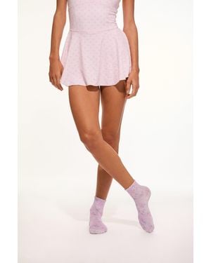 LoveShackFancy Lowell Heirloom Print Socks For - Pink