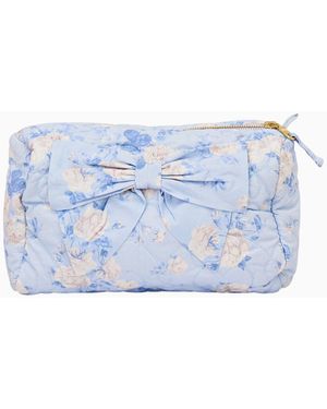 LoveShackFancy Octavia Heirloom Print Cosmetic Bag For - Purple