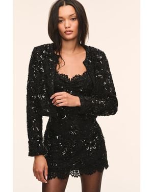 LoveShackFancy Eloweth Embellished Cropped Jacket For - Black