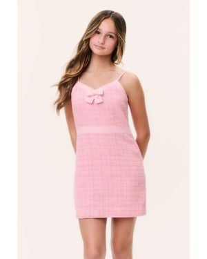 LoveShackFancy Tween Tweed Kitt Dress For - Pink