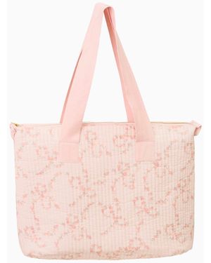 LoveShackFancy Oran Luna Rosa Fleur Weekender For - Pink