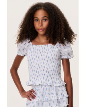 LoveShackFancy Tween Fabielle Top For - White