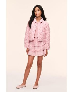 LoveShackFancy Tween Norinda Quilted Jacket For - Pink