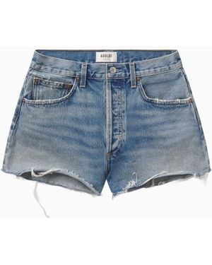 LoveShackFancy Agolde Mila Vintage High Rise Shorts For - Blue
