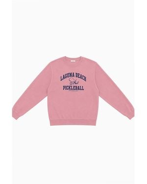 LoveShackFancy First Port Laguna Beach Pickleball Pullover For - Pink