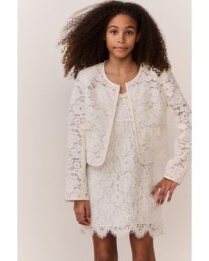 LoveShackFancy Tween Junetta Lace Jacket For - Multicolor