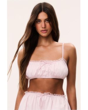 LoveShackFancy Yeva Cotton Bra Top For - Multicolor