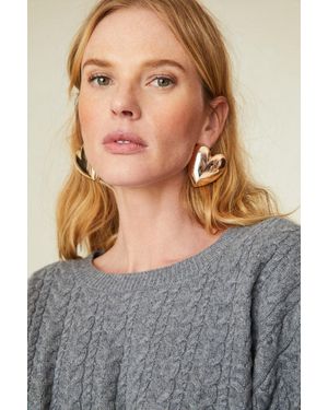 LoveShackFancy Jennifer Fisher X Puffy Heart Stud Earrings - Gray