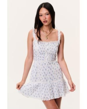 LoveShackFancy Andela Mini Dress For - Purple