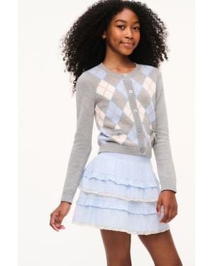 LoveShackFancy Tween Cotton Billie Skirt For - White