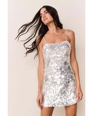 LoveShackFancy Aluria Icicle Pailette Mini Dress For - Multicolor