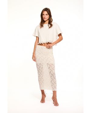 LoveShackFancy Clooney Stretch Lace Maxi Skirt For - Multicolor