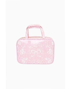 LoveShackFancy Toile Print Travel Box For - Pink