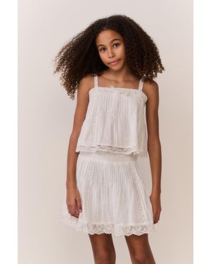LoveShackFancy Tween Solena Cotton Skirt For - Multicolor