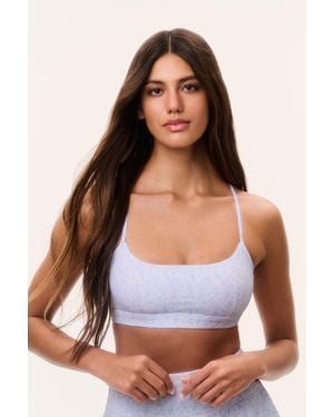 LoveShackFancy Cadelle Tennis Print Sports Bra For - White