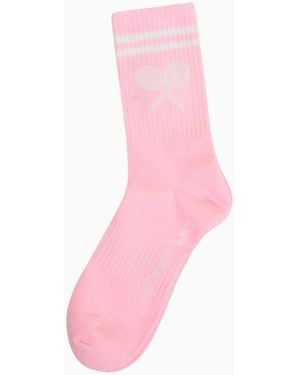 LoveShackFancy Lowell Tennis Socks For - Pink
