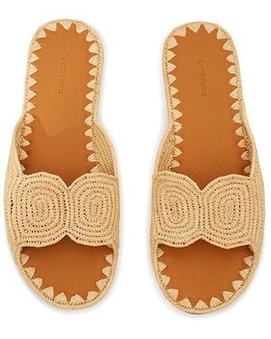 LoveShackFancy Carrie Forbes Naima Sandals For - Orange
