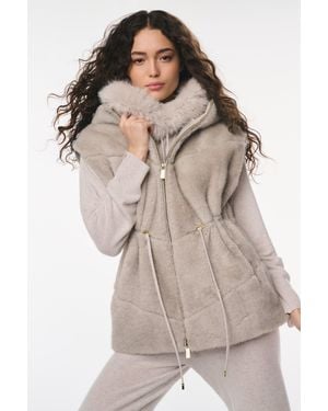 LoveShackFancy X Max&Moi Valora Faux Fur Vest For - Multicolor