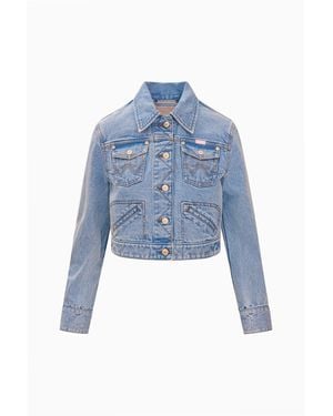 LoveShackFancy Wrangler X Denim Jacket For - Blue