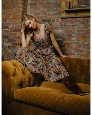 LOVE THE LABEL Lindsey Long Dress - Brown