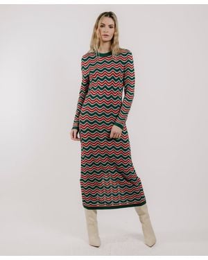 LOVE THE LABEL Sarafina Knit Dress - Brown