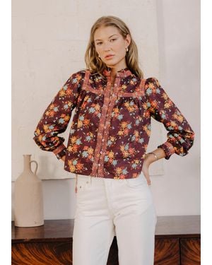 LOVE THE LABEL Sara Long Sleeve Top - Multicolor