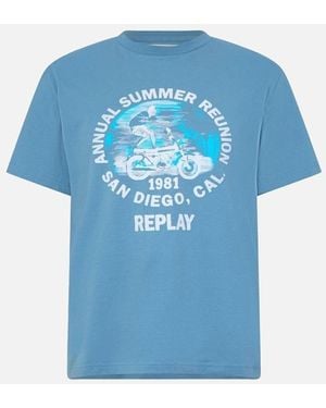 Replay Annual Summer Reunion T-Shirt Light - Blue