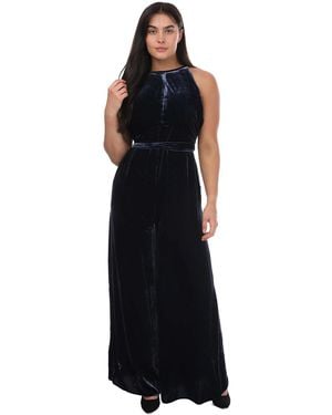 Ted Baker Libbiey Velvet Wrap Bodice Jumpsuit - Black