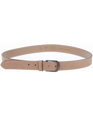 Ted Baker Grisham Leather Belt - White