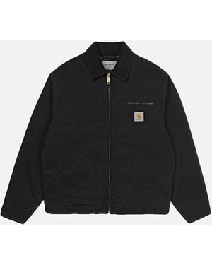 Carhartt Og Detroit Jacket 'Dearborn' Canvas - Black