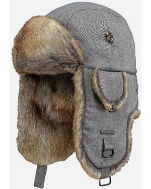 Barts Kamikaze Faux Fur Lined Strap Hat - Grey