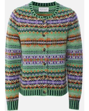 Eribé Fair Isle Westray Cardigan - Green