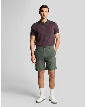 Lyle & Scott Golf 5 Pocket Golf Shorts - Natural