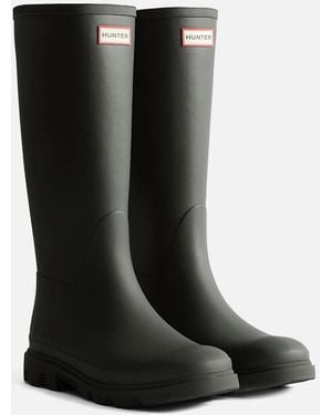 HUNTER Adult Downpour Tall Wellington Boots - Black