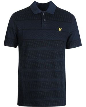 Lyle & Scott Lyle & Scott Dark Grid Polo Shirt - Blue