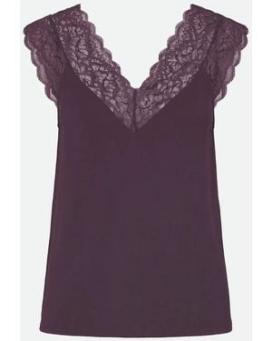 Rosemunde Biarritz Lace Top - Purple