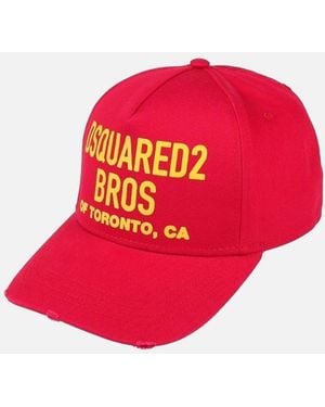 DSquared² Bros Of Toronto Baseball Cap Hat - Red