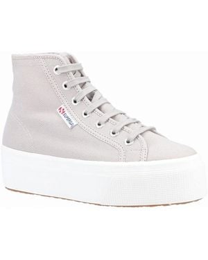 Superga 2708 Hi Top Cotton Colomba/ Avorio Boots - White
