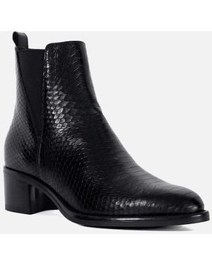 Dune Dune Pouring Leather Boots - Black