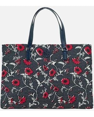 Tory Burch Perry Tote Floral - Blue