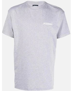 Jacquemus Le T-Shirt Logo Neutrals - Grey