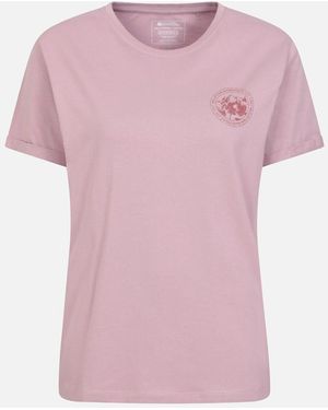 Mountain Warehouse Ladies Explore The Outdoors T-Shirt - Pink