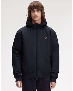 Fred Perry Hooded Brentham Jacket - Blue