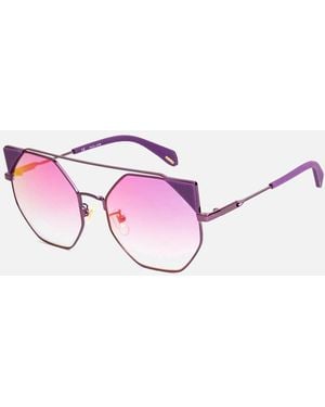 Police Metal Bracelet Watch With Uv Filter - Pink