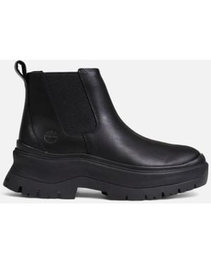 Timberland Leather Pointed-Toe Ankle Boots - Black